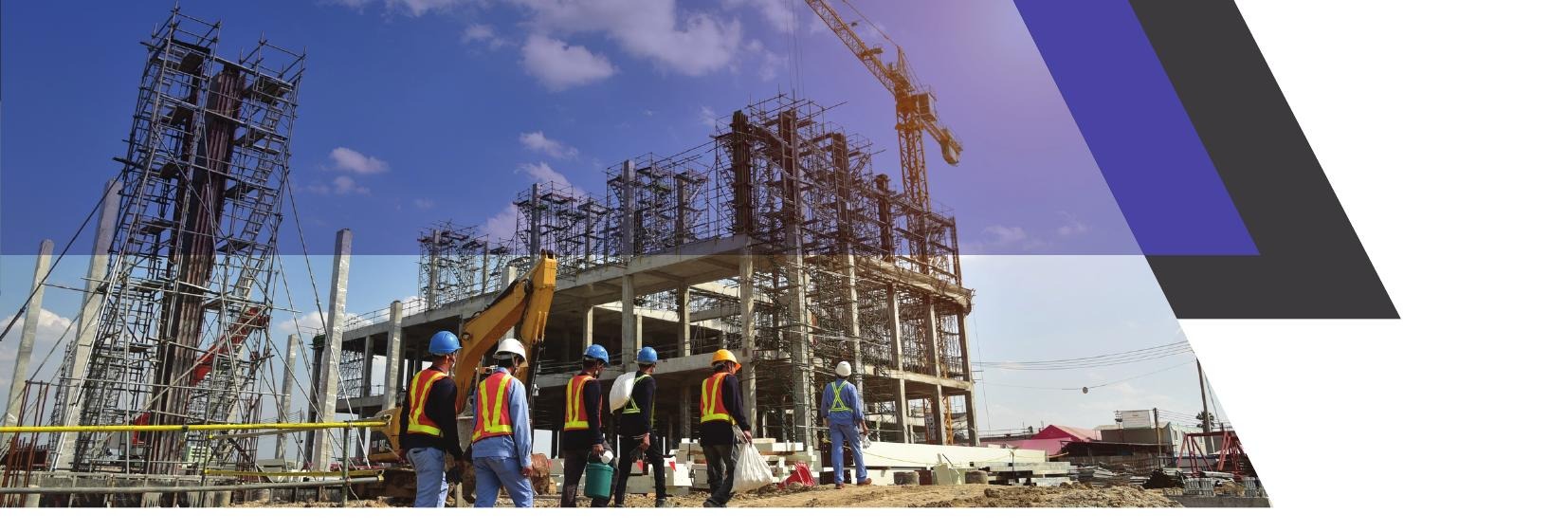 BSS scaffolding structure on a construction site